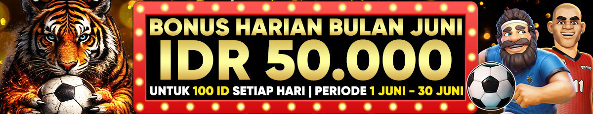 APRIL BONUS 50.000 SETIAP HARI